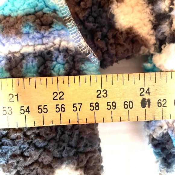 Aerie OFFLINE Cozy Nordic Snowflake Fleece Quarter Zip Pullover Size Large - Picture 14 of 15